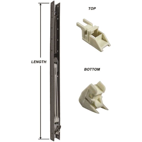 Strybuc 34 x 9/16 x 5/8 in. D Window Channel Balance 3330 with Top and Bottom End Brackets Attached, 4PK 60-333-1H4 - main